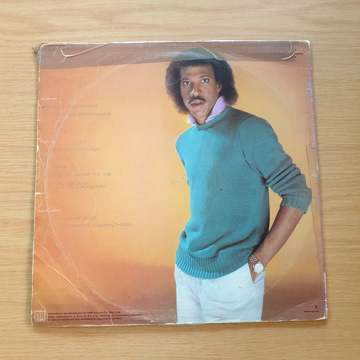 Lionel Richie ‎– Lionel Richie  - Vinyl LP Record (VG)  (verry)