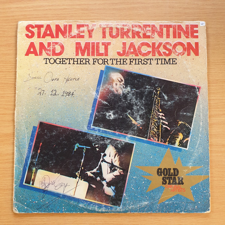 Stanlet Turrentine and Milt Jackson - Together for the First Time - Vinyl LP Record (VG)  (verry)