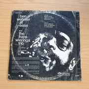 Ben Webster And The Frans Wieringa Trio – Ben Webster At Ease  - Vinyl LP Record (VG-) (minus)