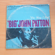 'Big' John Patton – 'The Way I Feel'  - Vinyl LP Record (VG-) (minus)