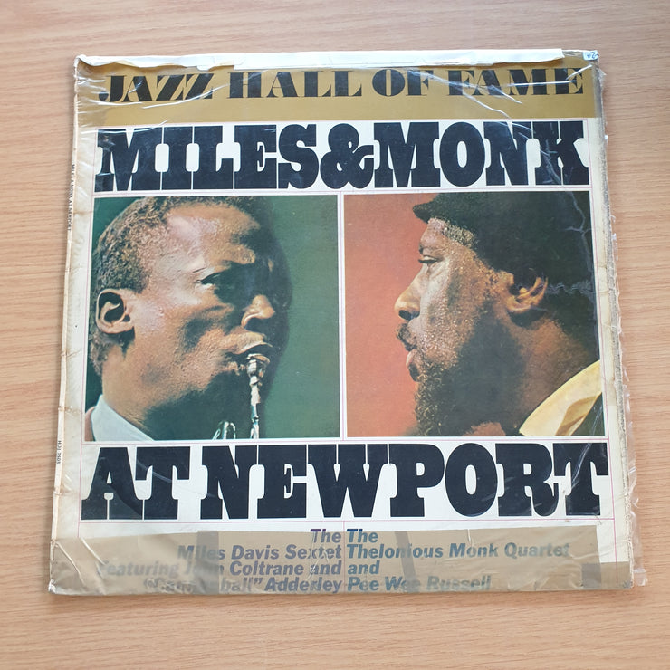 The Miles Davis Sextet & The Thelonious Monk Quartet – Miles & Monk At Newport   - Vinyl LP Record (VG-) (minus)
