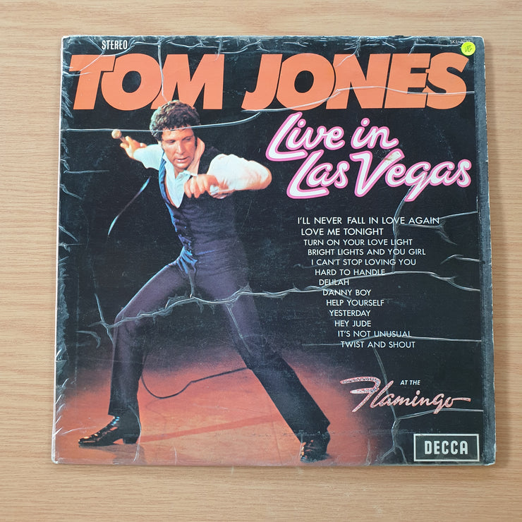 Tom Jones - Live In Las Vegas -  Vinyl LP Record - Opened  - Very-Good- Quality (VG-) (minus)