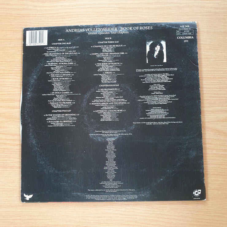 Andreas Vollenweider – Book Of Roses (Sixteen Episodes / Four Chapters) – Vinyl LP Record (VG+)