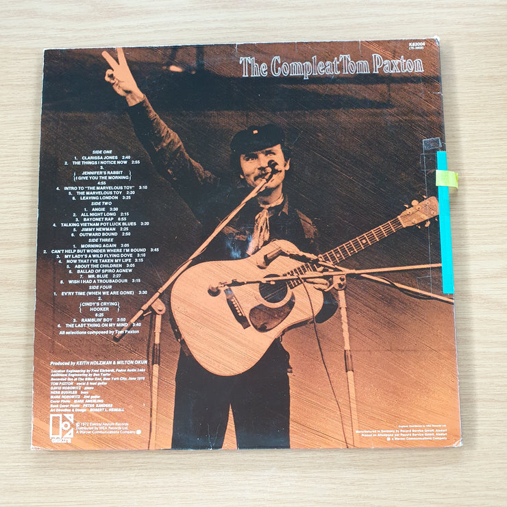Tom Paxton – The Compleat Tom Paxton (Recorded Live)  - Double Vinyl LP Record  (VG+/VG-) (minus)