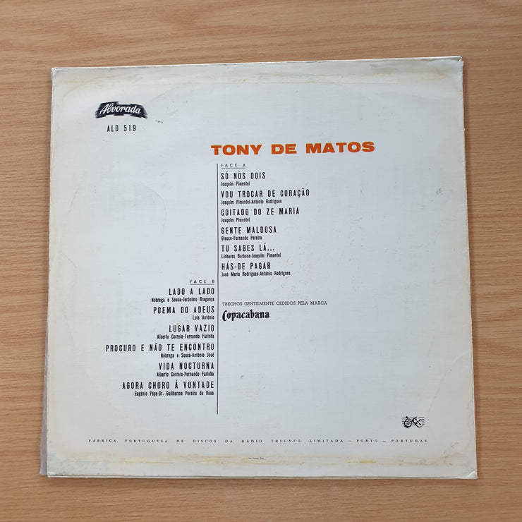 Tony De Matos – Tony De Matos  - Vinyl LP Record  (VG-) (minus)