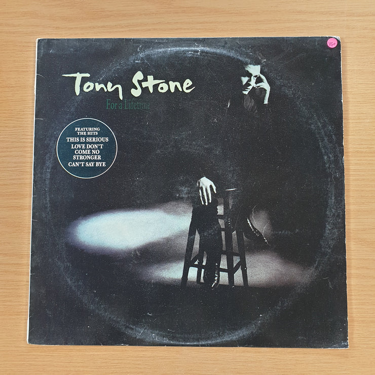 Tony Stone ‎– For A Lifetime - Vinyl LP Record - Very-Good+ Quality (VG+)