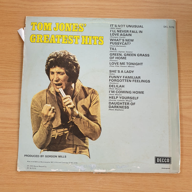 Tom Jones – Greatest Hits – Vinyl LP Record  (VG+)