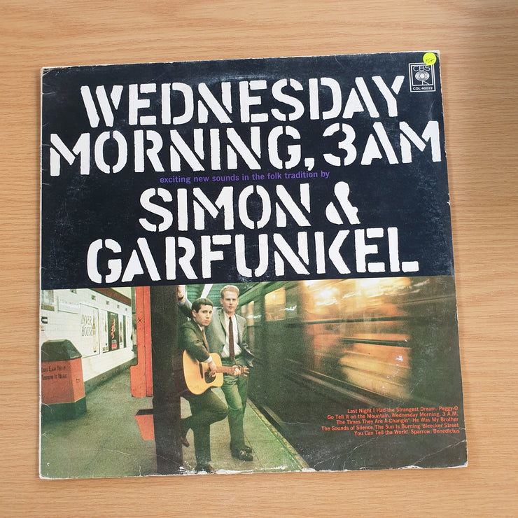 Simon & Garfunkel ‎– Wednesday Morning, 3 A.M. - Vinyl LP Record - Very-Good+ Quality (VG+)