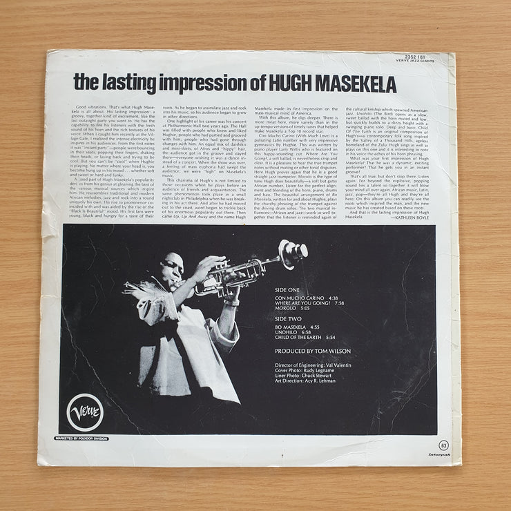 Hugh Masekela – The Lasting Impression Of Hugh Masekela - Vinyl LP Record (G+) (gplus)