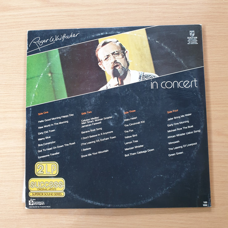 Roger Whittaker - In Concert –  Double Vinyl LP Record (VG+)