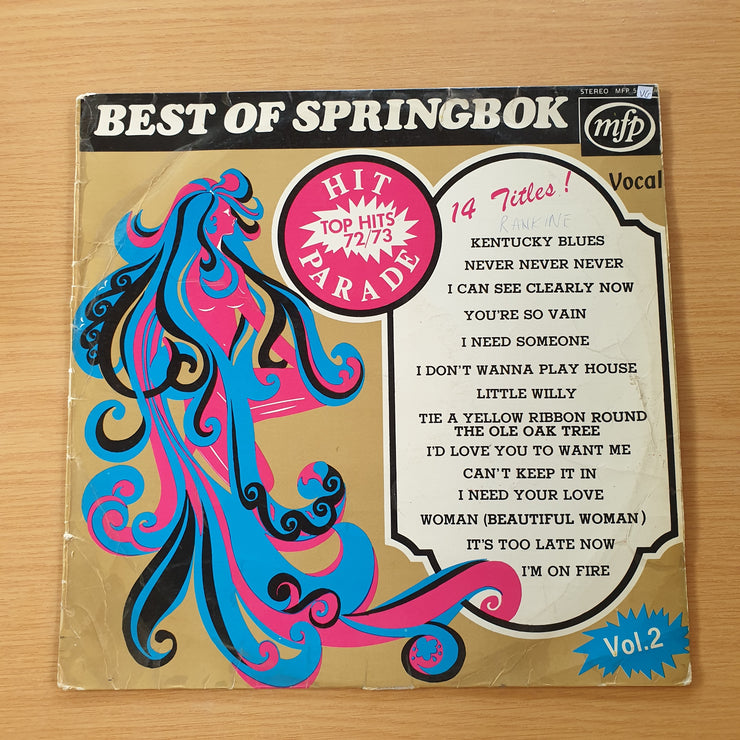 Springbok Hit Parade - Top Hits 72/73 - Vinyl LP Record (VG) (SCD)