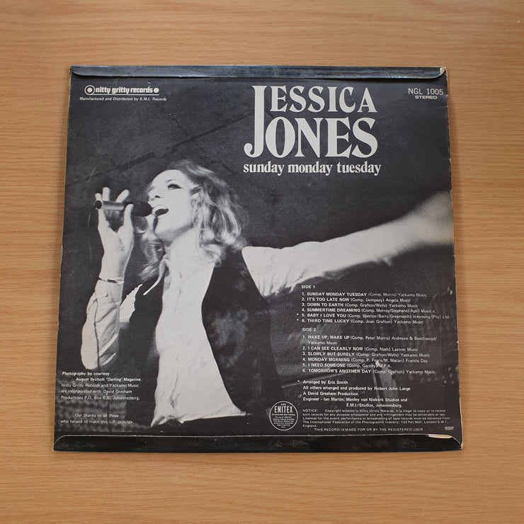 Jessica Jones – Sunday Monday Tuesday – Vinyl LP Record (VG+) (SCD)