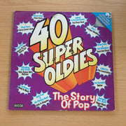40 Super Oldies - Original Artists - Vinyl LP Record - Opened  - Very-Good+ Quality (VG+) (SCD)