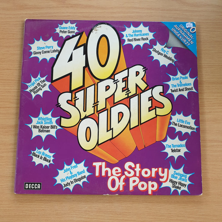 40 Super Oldies - Original Artists - Vinyl LP Record - Opened  - Very-Good+ Quality (VG+) (SCD)