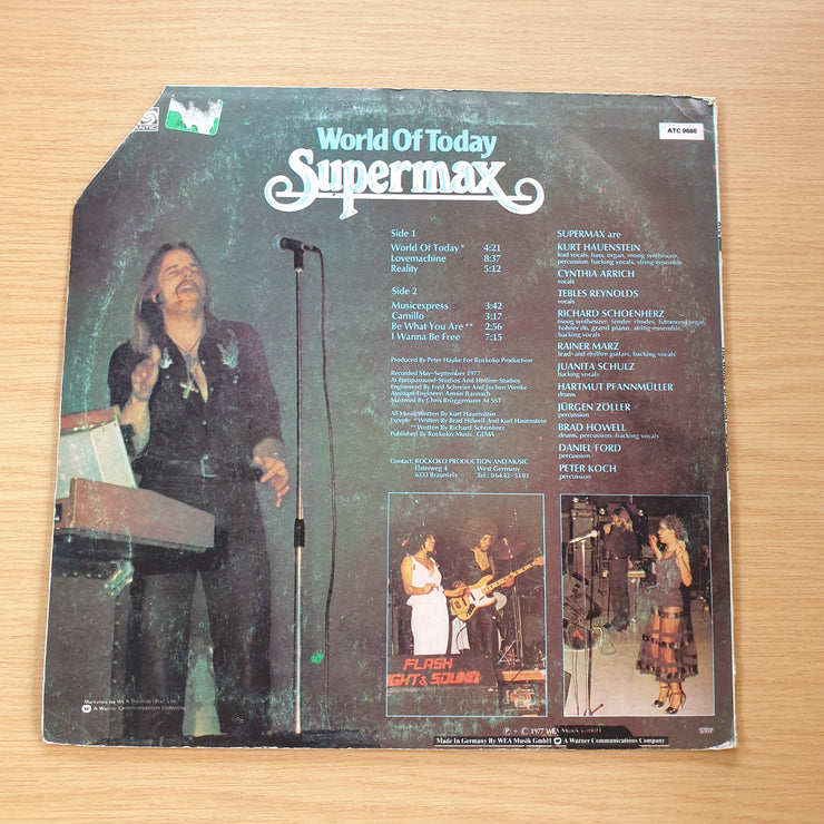 Supermax ‎– World Of Today - Vinyl LP Record  (VG) (SCD)
