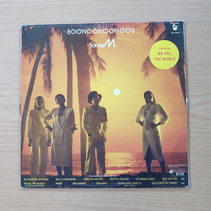 Boney M Boonoonoonos (incl We Kill the World) - Vinyl LP Record - Very-Good+ Quality (VG+) (SCD)