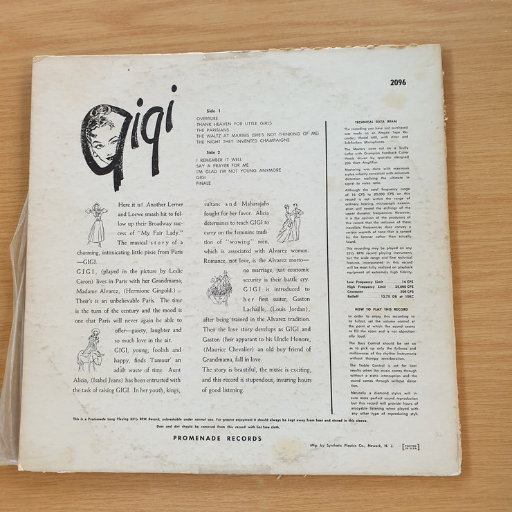Al Goodman Presents Alan Jay Lerner And Frederick Loewe – Gigi- Vinyl LP Record (VG+) (SCD)