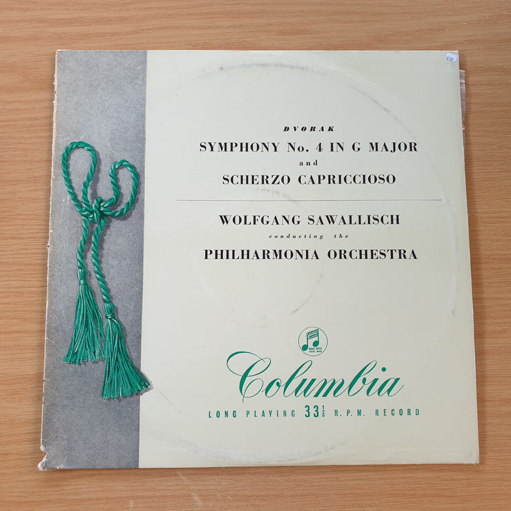 Dvořák, Wolfgang Sawallisch, Philharmonia Orchestra – Symphony No. 4 In G Major, Op. 88 And Scherzo Capriccioso, Op. 66 - Vinyl LP Record (VG+) (SCD)