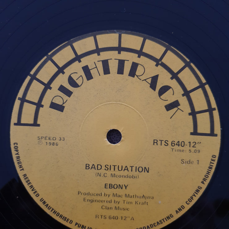 Ebony – Bad Situations - Vinyl LP Record (VG+)