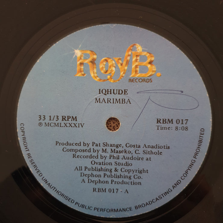 Marimba – Iqhude - Vinyl LP Record (VG)