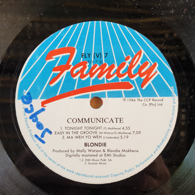 Blondie – Communicate –  Vinyl LP Record (VG+)