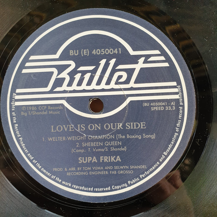Supa Frika – Love Is On Our Side –  Vinyl LP Record (VG+)