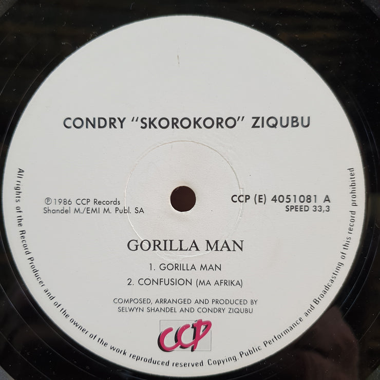 Condry 'Skorokoro' Ziqubu – Gorilla Man –  Vinyl LP Record (VG+)