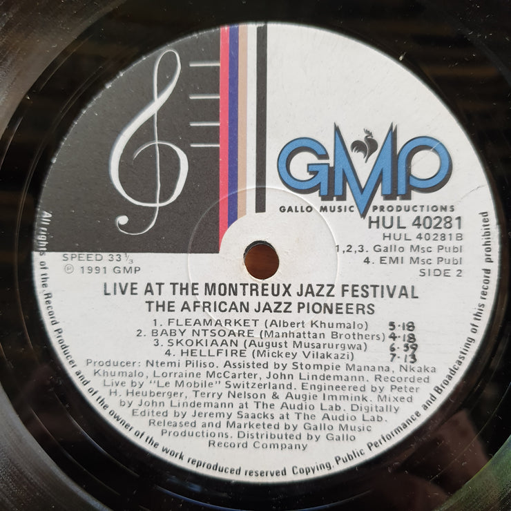 African Jazz Pioneers – Live At The Montreux Jazz Festival –  Vinyl LP Record (VG+)