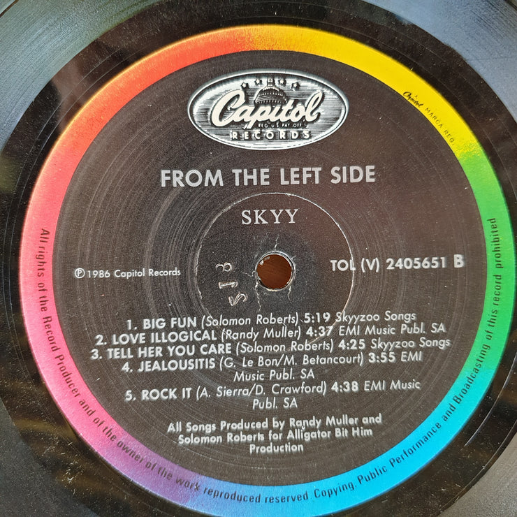 Skyy ‎– From The Left Side –  Vinyl LP Record  (VG+)