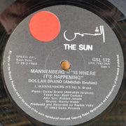 Dollar Brand – Mannenberg ~ 'Is Where It's Happening' –  Abdullah Ibrahim   - Vinyl LP Record (VG)