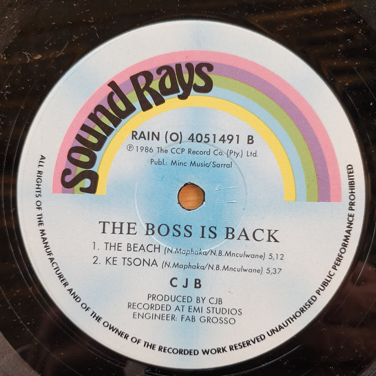 CJB ‎– The Boss Is Back –  Vinyl LP Record (VG++) (D)