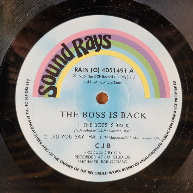 CJB ‎– The Boss Is Back –  Vinyl LP Record (VG++) (D)