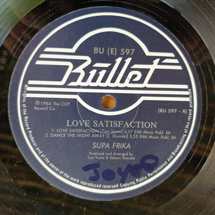 Supa Frika – Love Satisfaction –  Vinyl LP Record (VG+) (D)