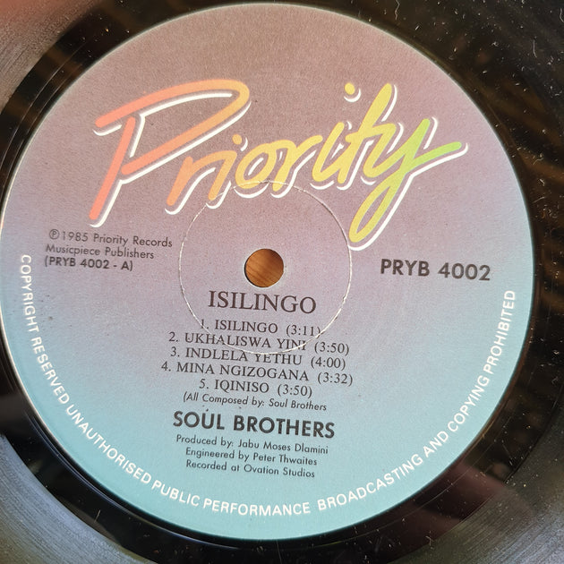 Soul Brothers – Isilingo – Vinyl LP Record (NM) – C-Plan Audio
