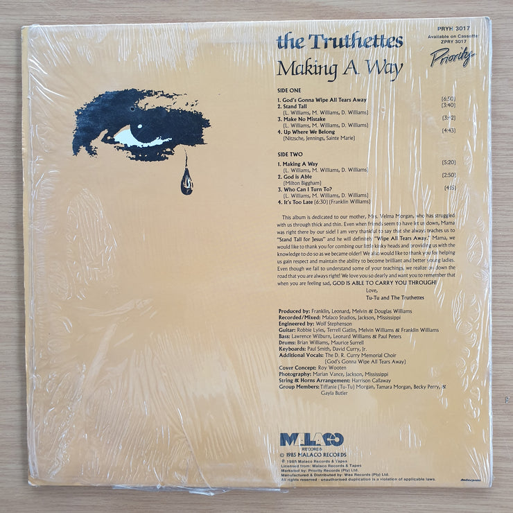 The Truthettes – Making A Way –  Vinyl LP Record (VG+)