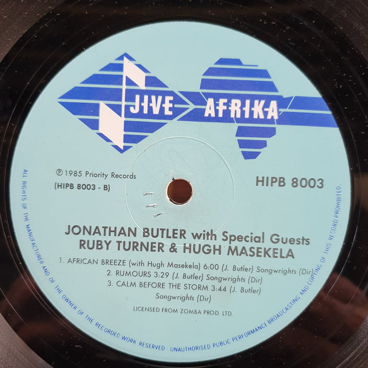 Jonathan Butler – With Ruby Turner and Hugh Masekela –  Vinyl LP Record (VG+)