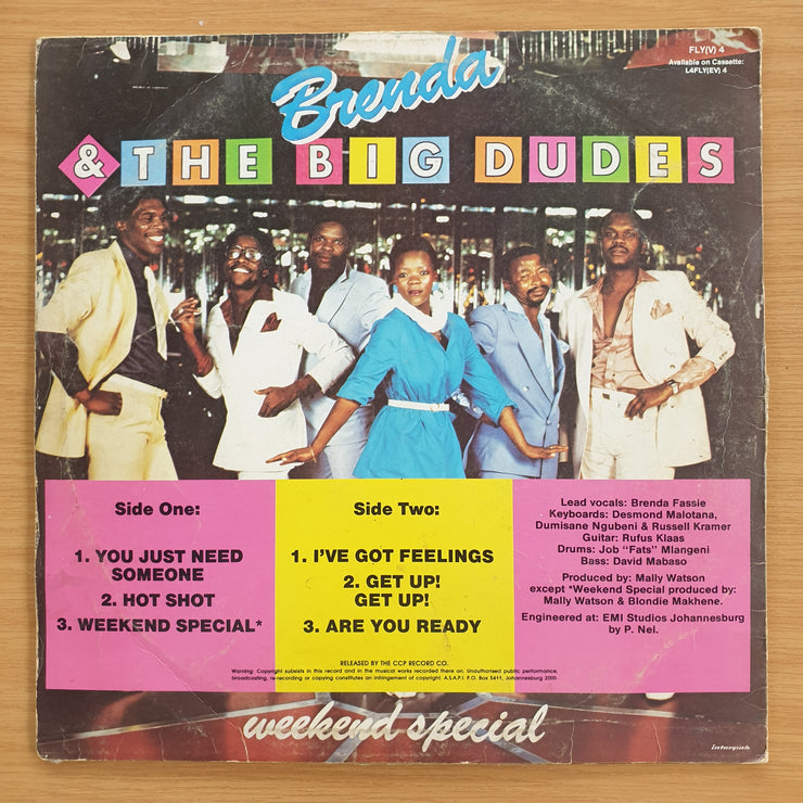 Brenda & The Big Dudes – Weekend Special  - Vinyl LP Record (VG)