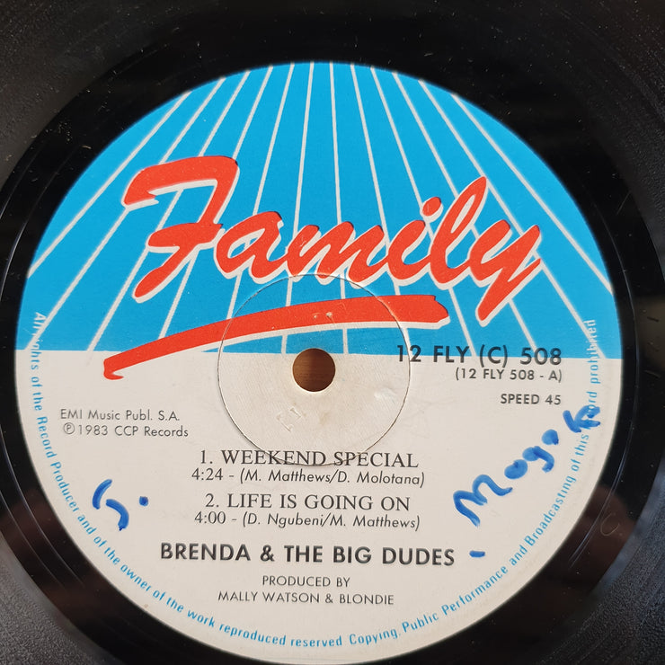 Brenda & The Big Dudes – Weekend Special  - Vinyl LP Record (VG)