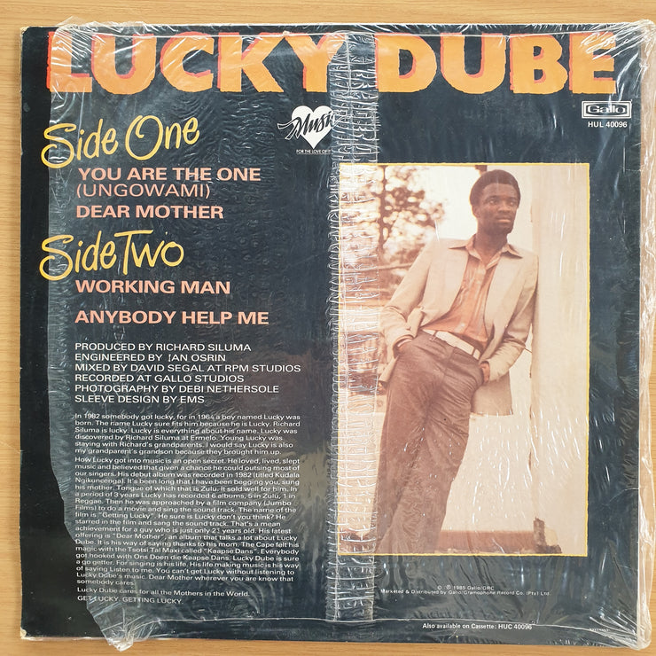 Lucky Dube – Working Man –  Vinyl LP Record (NM)