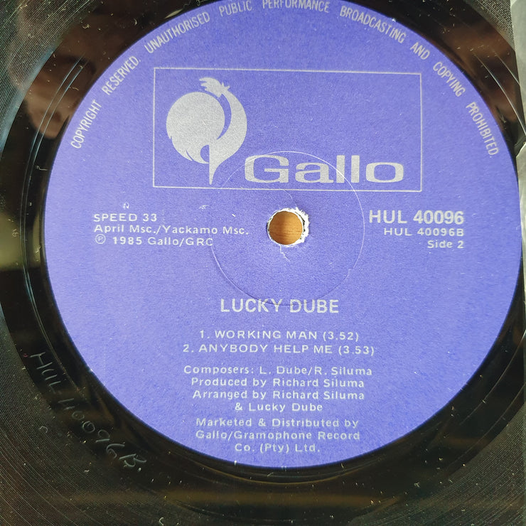 Lucky Dube – Working Man –  Vinyl LP Record (NM)