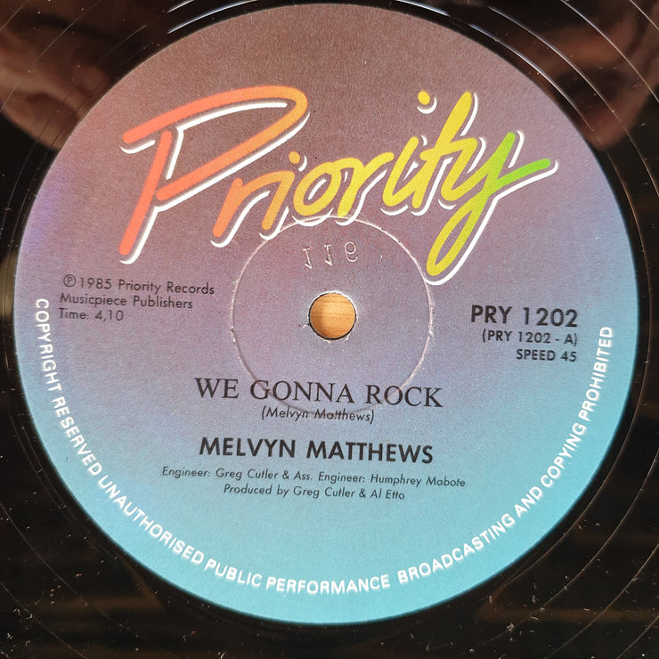 Melvyn Matthews – We Gonna Rock –  Vinyl LP Record (NM)