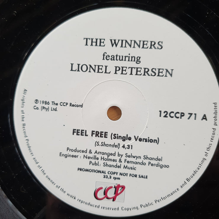 The Winners - Featuring Lionel Peterson – Feel Free –  Vinyl LP Record (NM)