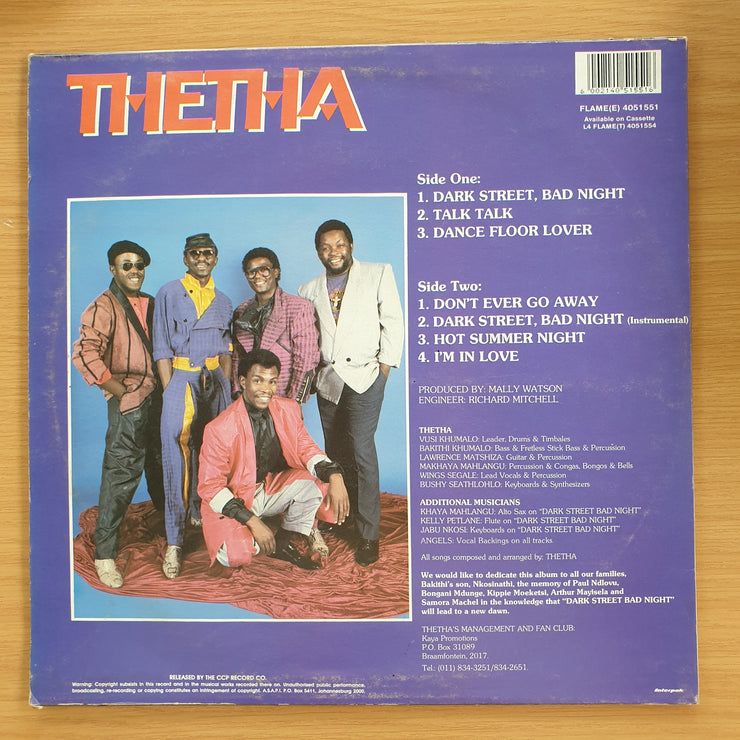 Thetha – Dark Street, Bad Night –  Vinyl LP Record (NM)