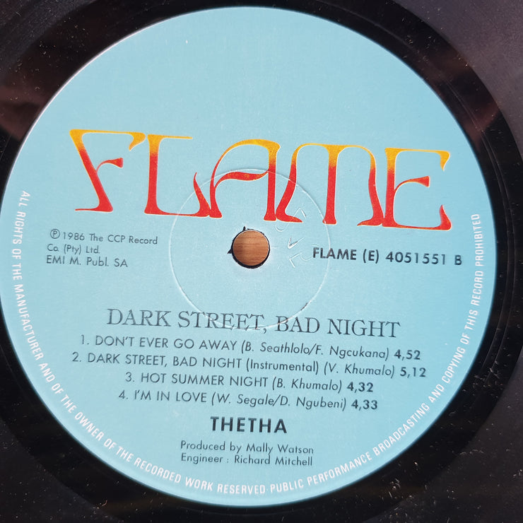 Thetha – Dark Street, Bad Night –  Vinyl LP Record (NM)