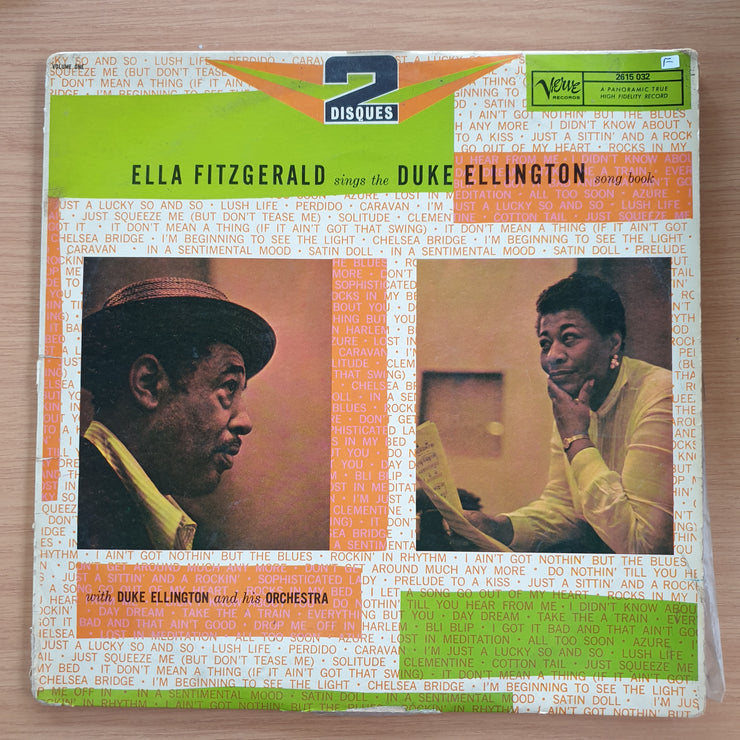 Ella Fitzgerald With Duke Ellington And His Orchestra – Ella Fitzgerald Sings The Duke Ellington Songbook Volume One  ‎– Vinyl LP Record  (Fair)