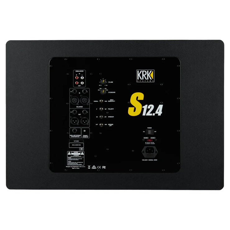KRK - S12.4 - 220W Powered Studio Subwoofer (In Stock)