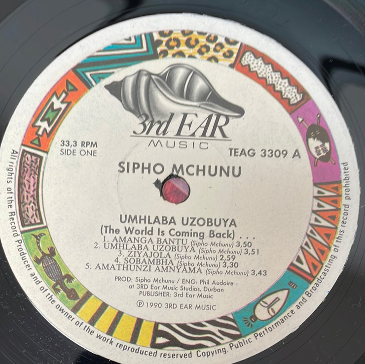 Sipho Mchunu ‎– Umhlaba Uzobuya ( The World Is Coming Back) -  Vinyl LP Record - Sealed