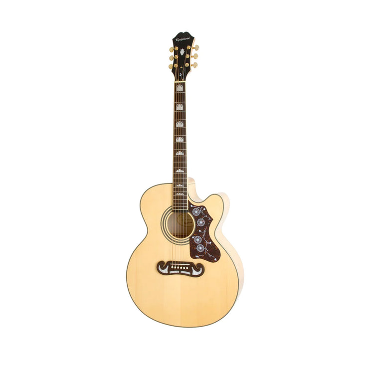 Epiphone J-200 EC Studio Acoustic Electric Guitar - Vintage Natural (In Stock) nbb EEJ2-VN