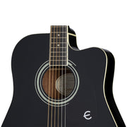 Epiphone - EEFT-EB -  FT-100 CE - Songmaker Deluxe Acoustic Guitar - Ebony (In Stock)