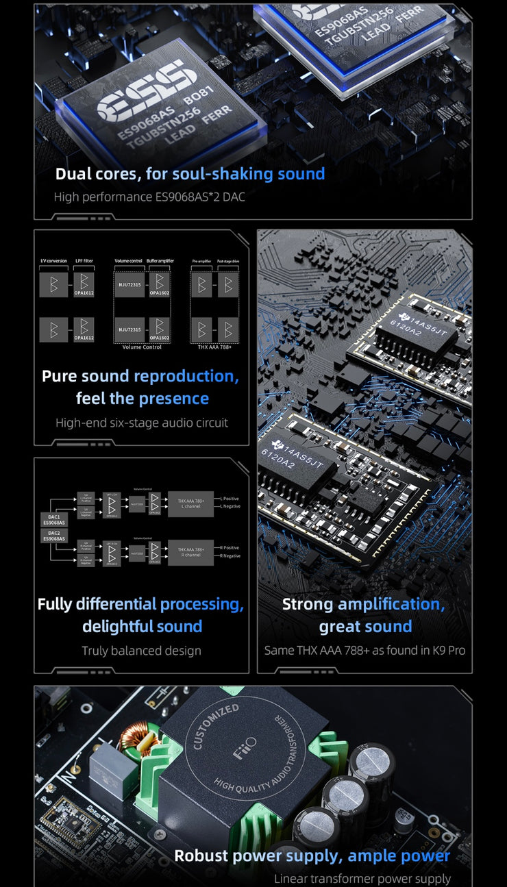 FiiO - K9 - Desktop THX Audiophile DAC and Headphone Amplifier (In Stock) (Specials)